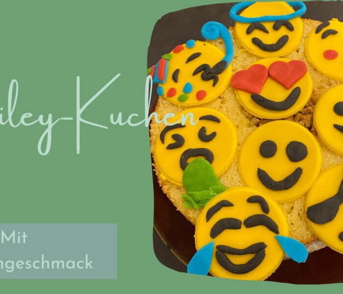 Smiley-Kuchen mit Zitronengeschmack – Kuchen fürs Patenkind