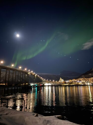 Nordlicht Tromsø Hafen