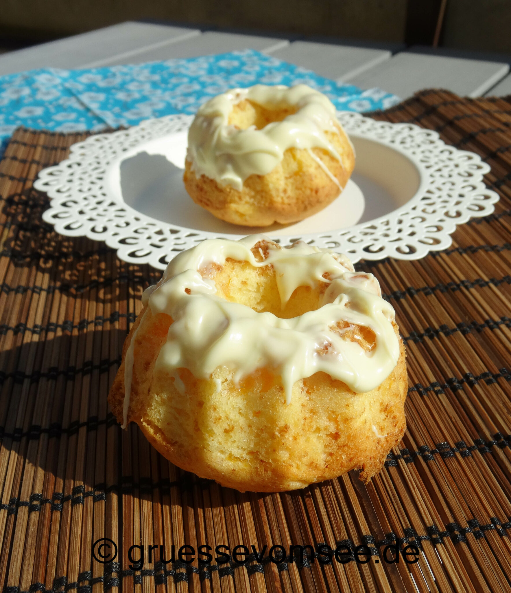 Mandel-Marzipan-Rocher-Torte - Grüsse vom See Mandel-Marzipan-Rocher-Torte - Grüsse vom See