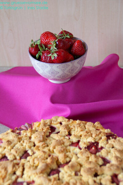 Käsekuchen mit Erdbeeren (gluten- und laktosefrei) - Grüsse vom See