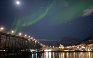 Nordlicht Tromsø Hafen