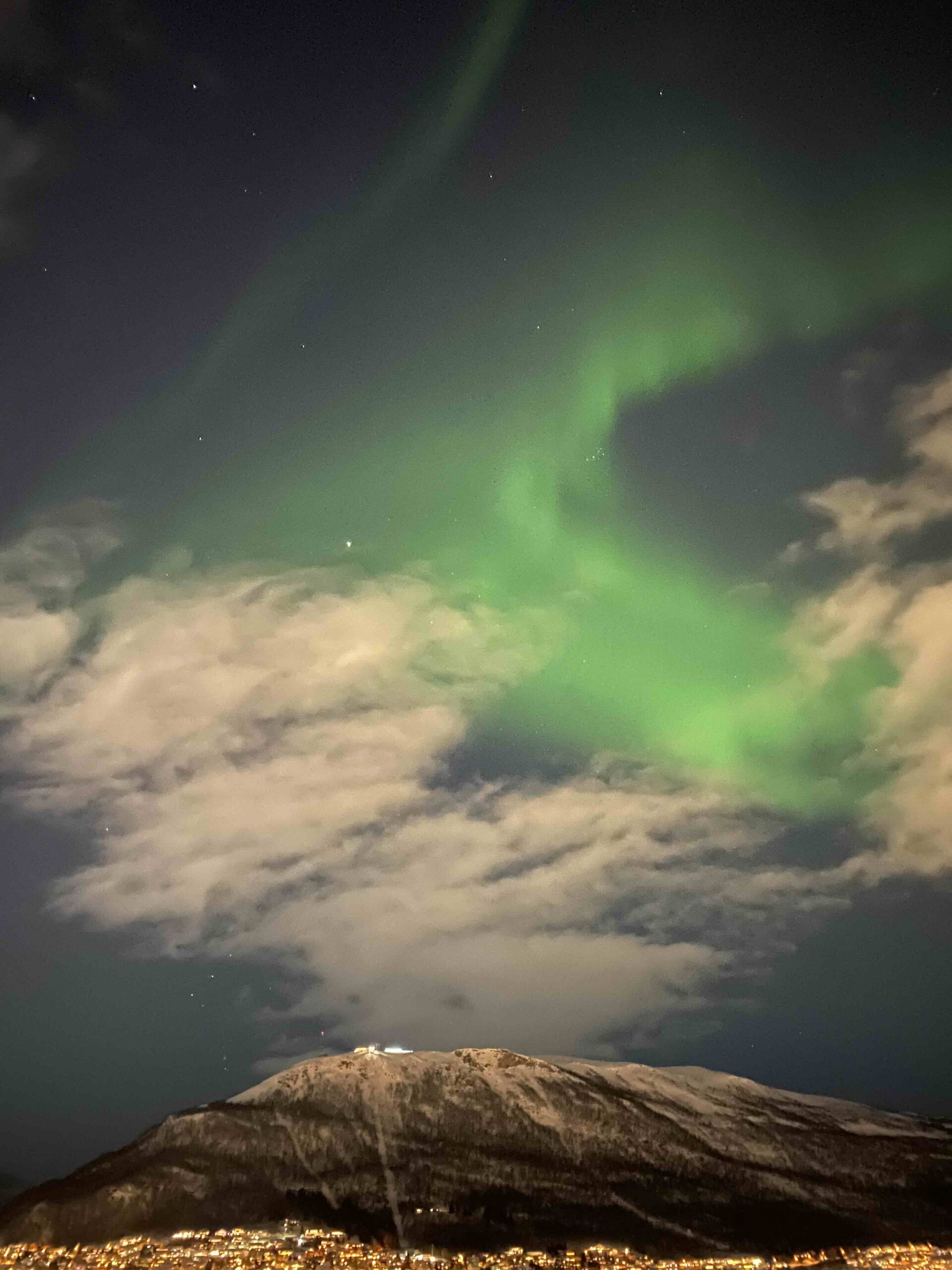 Nordlicht Berg Tromsø