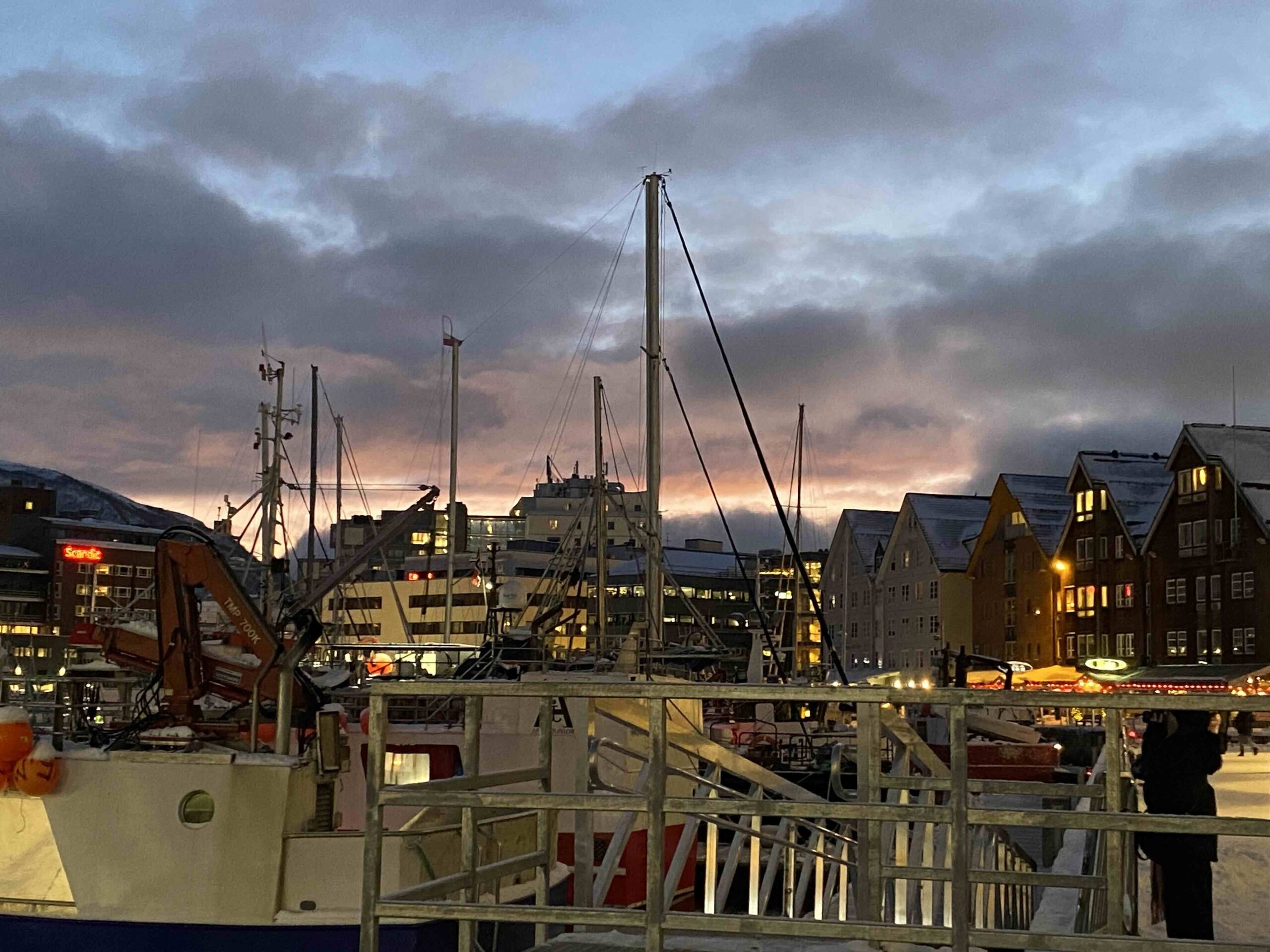 licht sonne hafen tromsø